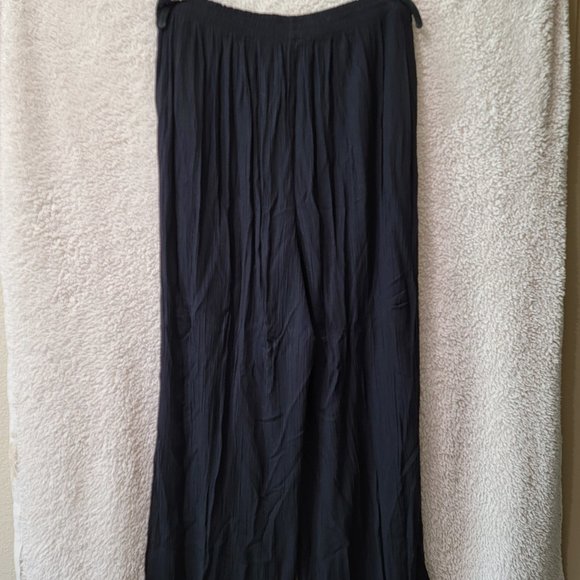 Carol Little II - Black Flowing Pants - Crepe Look - 2x - Picture 2 of 3